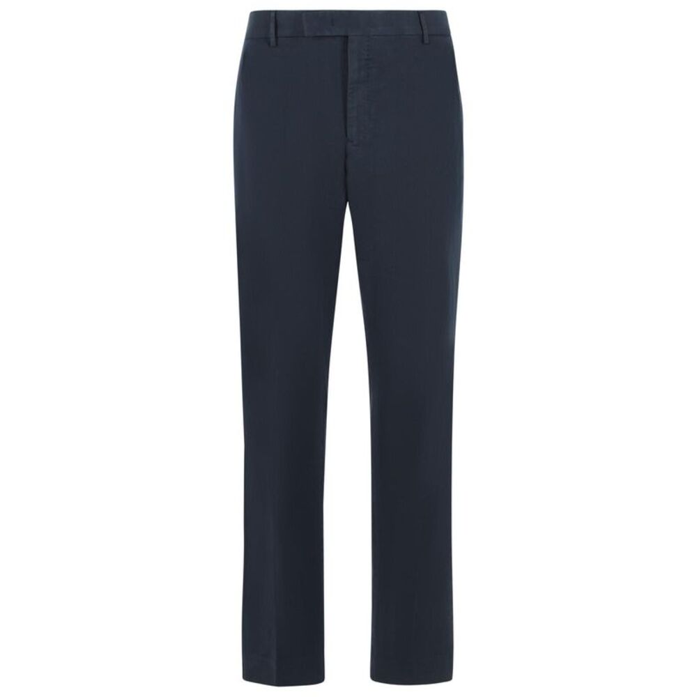 Pt01 Rebel' Navy Cotton Pants Men